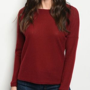 Burgundy Long Sleeve